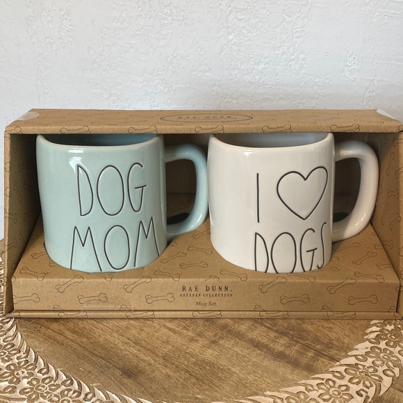 Rae Dunn Accessories - Rae Dunn DOG MOM Mug Set